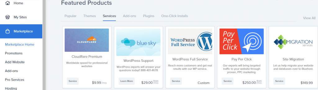 bluehost free site migration services