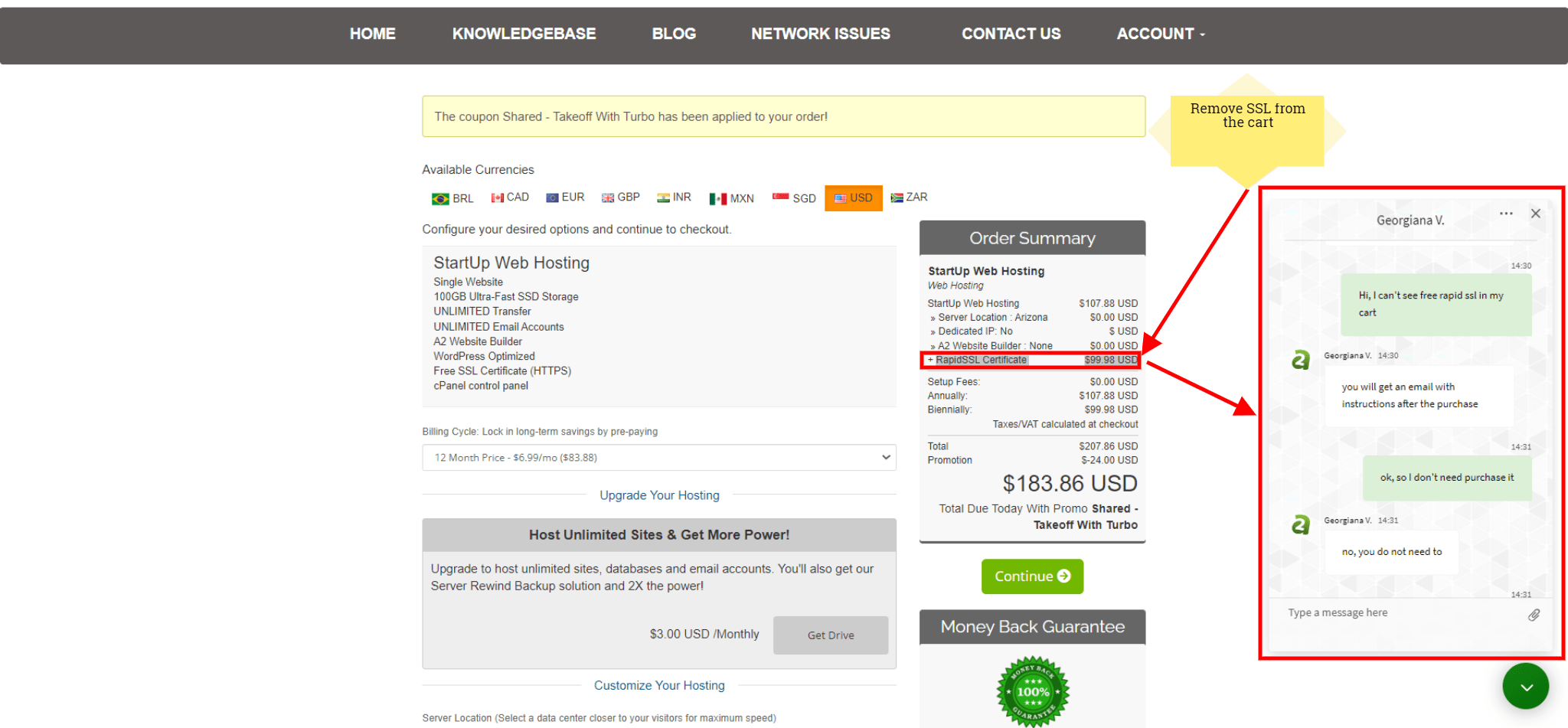 a2hosting free rapid ssl worth $49 on summer sale