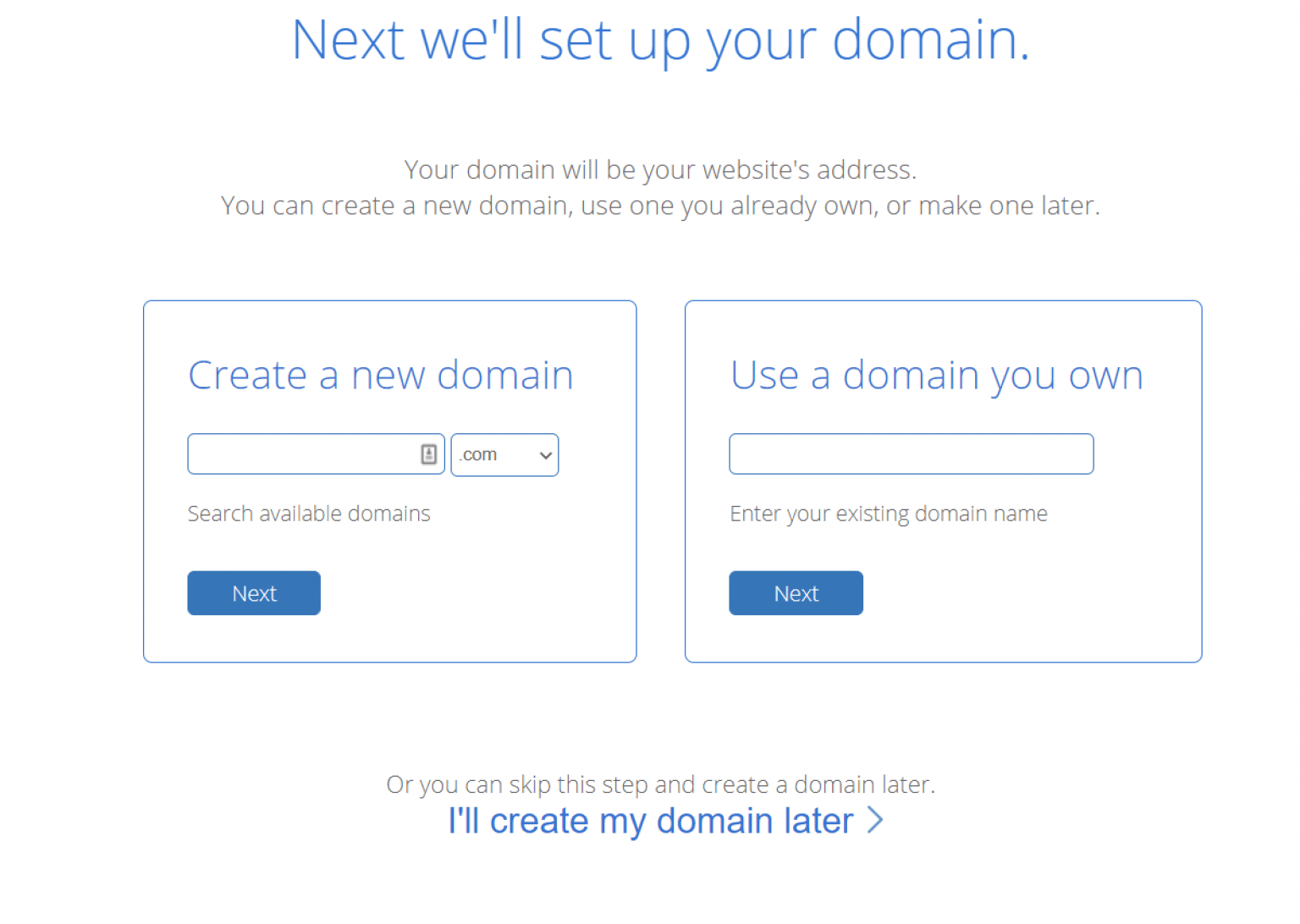 Create domain. Yourdomain.