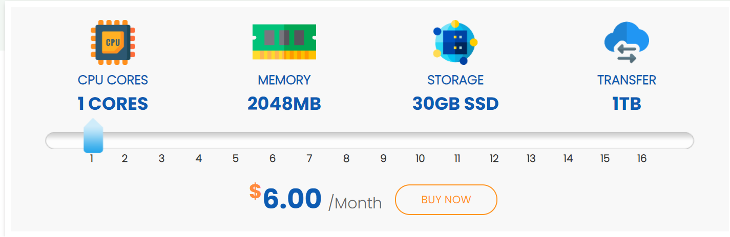 InterServer VPS hosting plan specs and pricing