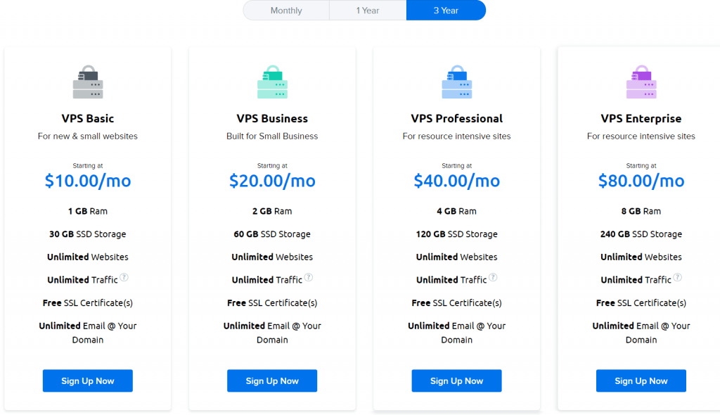 dreamhost vps hosting pricing and plans