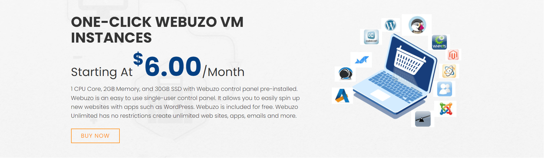 InterServer VPS managed support and Webuzo control panel