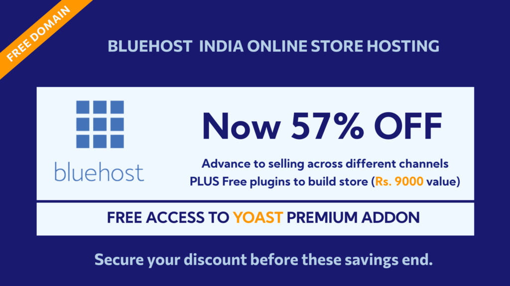 bluehost india online store hosting