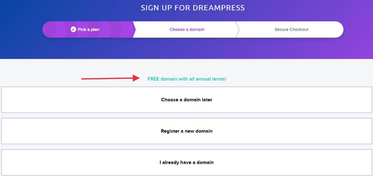 free domain with dreampress hosting