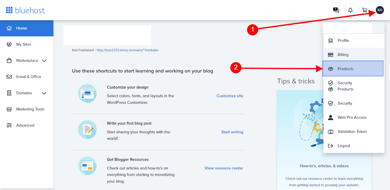 how to turn off bluehost auto renew