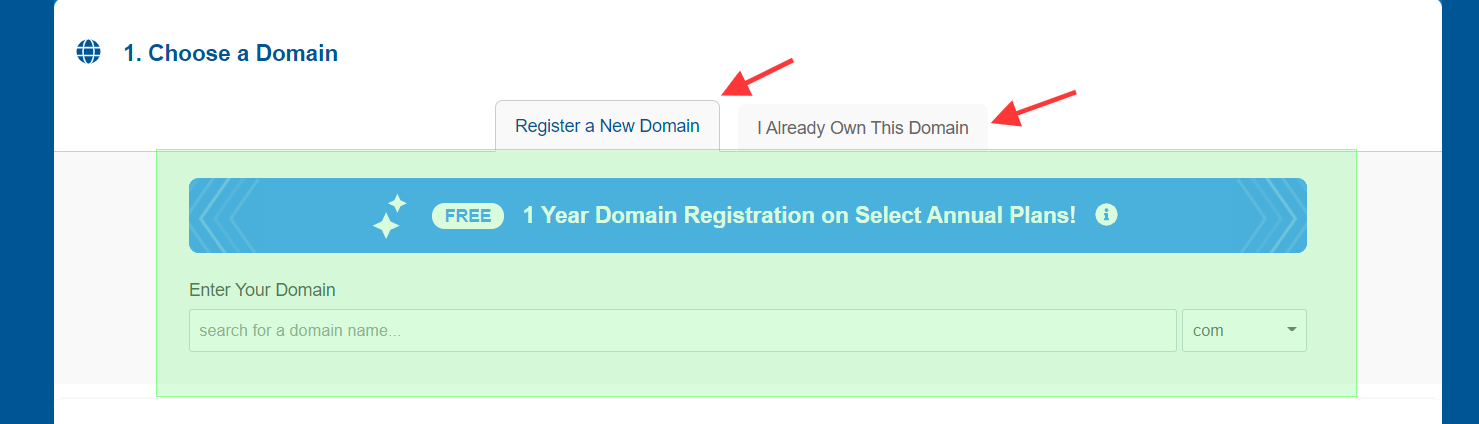 claim free domain on hostgator