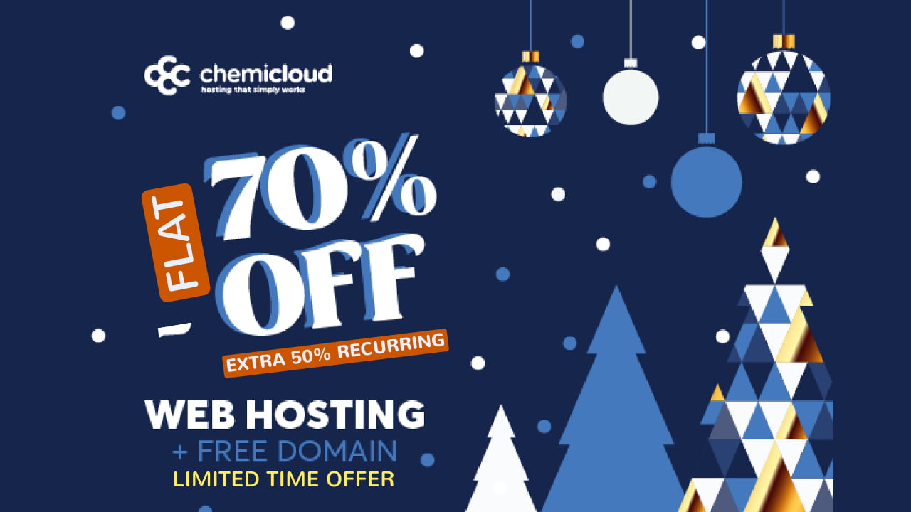ChemiCloud Winter Sale – Up To 70% off + 50% recurring discount
