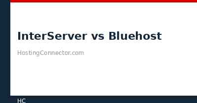 InterServer vs Bluehost web hosting comparison 2026