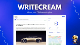 Writecream – Your SEO Agent Lifetime Deal for $59: Content Marketing Tool (Copy.ai Alternative)